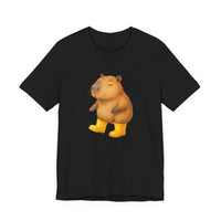 Capybara In Yellow Rain Boots Unisex T-Shirt