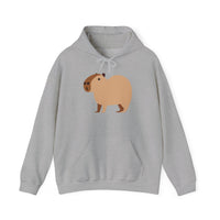 Clean Cartoon Capybara Character Unisex Hoodie