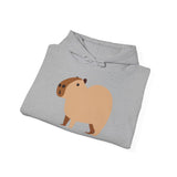 Clean Cartoon Capybara Character Unisex Hoodie