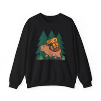 Hiking Capybara Trail Explorer Unisex Sweatshirt