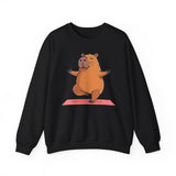 Yoga Capybara Meditation Pose Unisex Sweatshirt