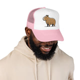 Minimal Capybara Outline Trucker Hat