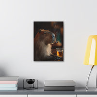 Capybara Had a Long Day Canvas Print