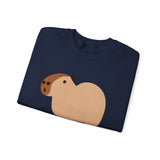 Clean Cartoon Capybara Character Unisex Sweatshirt