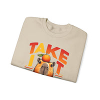 Take It Easy Capybara Relaxing Design Unisex Sweatshirt