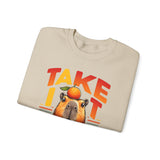 Take It Easy Capybara Relaxing Design Unisex Sweatshirt
