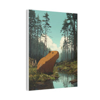Ghibli Style Capy in the Wild Canvas Print