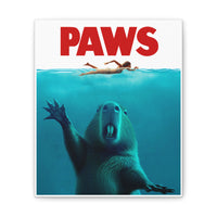 Capybara Paws Parody Canvas Print