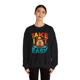 Take It Easy Capybara Relaxing Design Unisex Sweatshirt