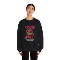 Capybara October Pink Breast Cancer Support Unisex Sweatshirt