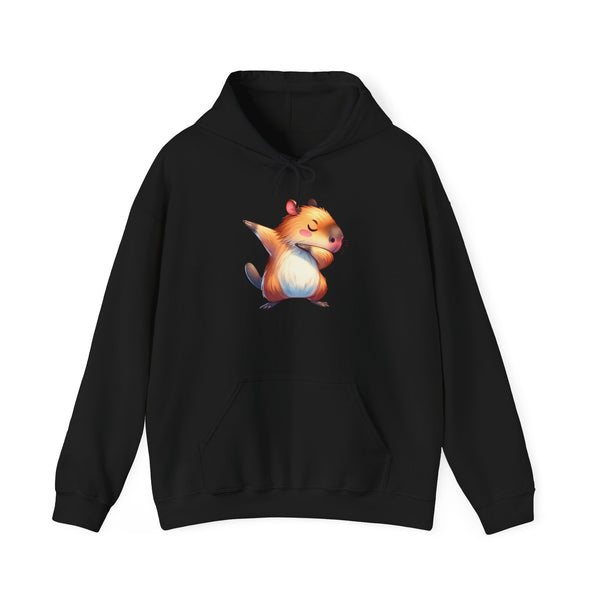 Capybara Doing the Dab Funny Cartoon Unisex Hoodie