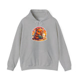 Adorable Capybara Sunset Reading Vibes Unisex Hoodie