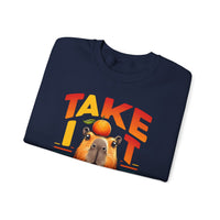 Take It Easy Capybara Relaxing Design Unisex Sweatshirt
