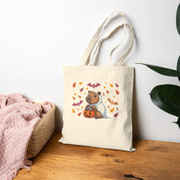Ghost Capybara Trick or Treat Tote Bag