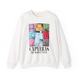 Funny Capybara Rodent Music Tour Vibes Unisex Sweatshirt