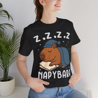 Napybara Funny Sleeping Capybara Design Unisex T-Shirt