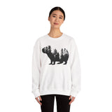 Nature Capybara Forest Silhouette Unisex Sweatshirt