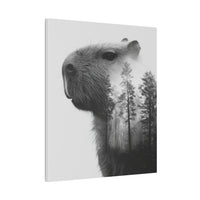 Into the Woods with Capybara Canvas Print