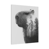 Into the Woods with Capybara Canvas Print