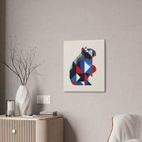 Geometric Capybara Abstract Canvas Print