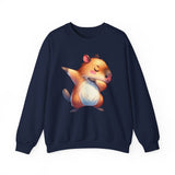 Capybara Doing the Dab Funny Cartoon Unisex Sweatshirt
