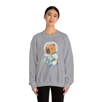 Astronaut Capybara Holding Earth Unisex Sweatshirt