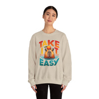 Take It Easy Capybara Relaxing Design Unisex Sweatshirt