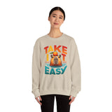 Take It Easy Capybara Relaxing Design Unisex Sweatshirt