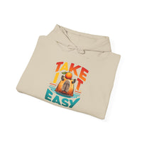 Take It Easy Capybara Relaxing Design Unisex Hoodie