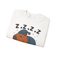 Napybara Funny Sleeping Capybara Design Unisex Sweatshirt