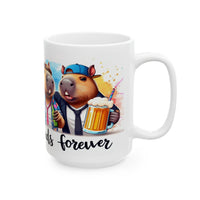 Capybara Bros and Beers Ceramic Mug