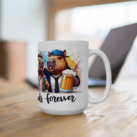 Capybara Bros and Beers Ceramic Mug