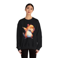 Capybara Doing the Dab Funny Cartoon Unisex Sweatshirt