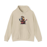 Rockstar Capybara with Electric Guitar Unisex Hoodie