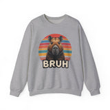 Retro Capybara Bruh Expression Unisex Sweatshirt