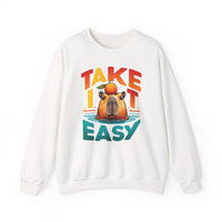 Take It Easy Capybara Relaxing Design Unisex Sweatshirt